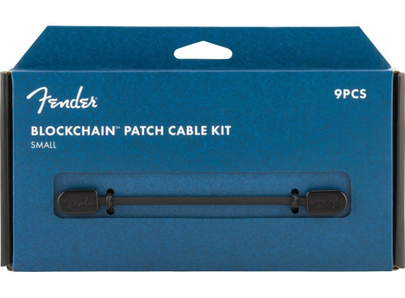 Fender  Blockchain Patch Cable Kit SM Black Angled - Angled
